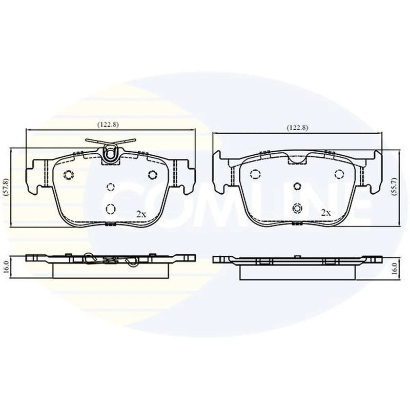 Comline Front & Rear Brake Discs & Pads fits Seat Leon St 2015-2020 1.0 2.0