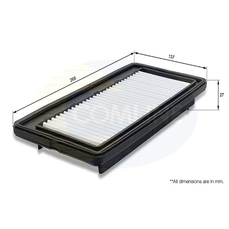 Comline Engine Air Filter fits Hyundai Amica / Atoz 1998-2003 1.0
