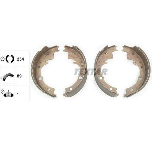 Textar Brake Shoe Set Axle Kit 91033600