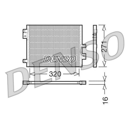 Denso Air Conditioning Condenser fits Porsche 911 1997-2012 3.4 3.6 3.8 4.0