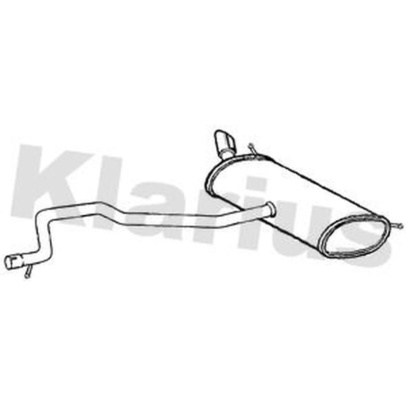Klarius Box With Tail Pipe Rear fits Mercedes-Benz A-Class 2018-2019