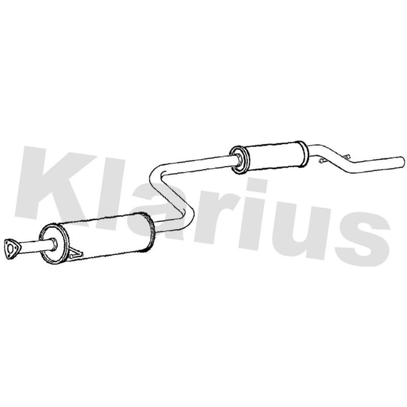 Klarius Box With Centre Pipe Centre fits Honda Accord VII Tourer 2003-2008 2.0
