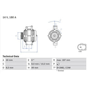 Bosch Car Alternator 12V