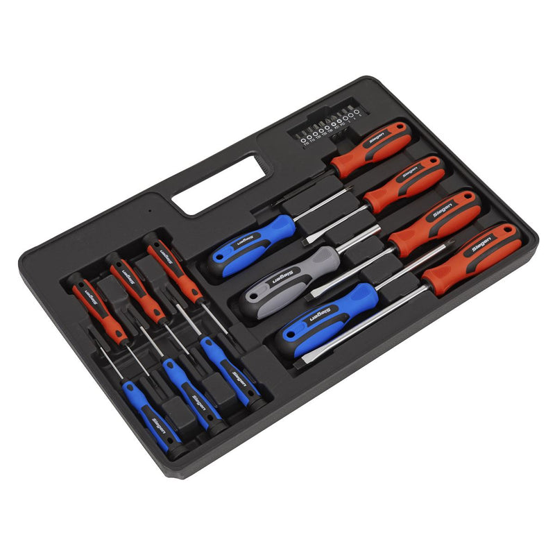 Seigen by Sealey Soft Grip Screwdriver & Bit Set 23pc S0598 Seigen by Sealey  - Dynamic Drive