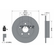 Textar 2 x Solid Rear Brake Discs 92321103-x2