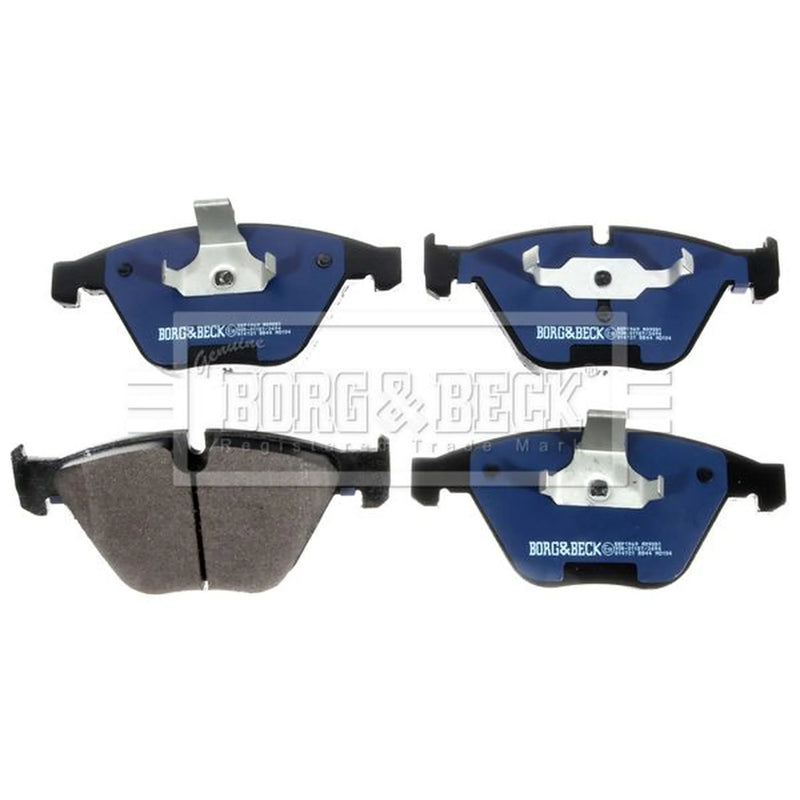 Borg & Beck Front Vented & Rear Vented Brake Discs & Pads fits BMW 5 2005-2010