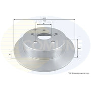 Comline Rear Brake Solid Discs & Pads fits Toyota Corolla Verso 2004-2009