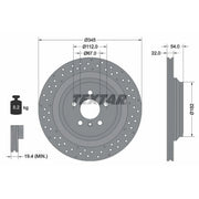 Textar Rear Brake Discs 92283703-x2