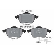 Textar Front Brake Pad Set 2184903