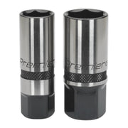 Sealey Socket Set 28pc 1/2"Sq Dr 6pt WallDrive Metric Black Series AK7972 Sealey  - Dynamic Drive