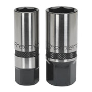 Sealey Socket Set 28pc 1/2"Sq Drive 6pt WallDrive Metric Black Series AK7972 Sealey - Dynamic Drive