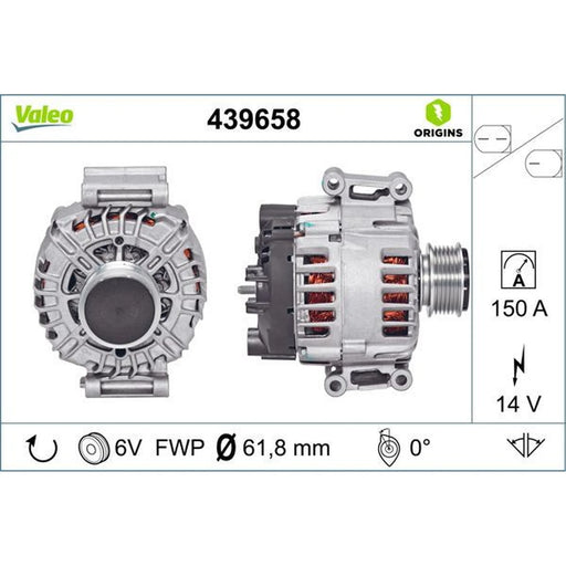 Valeo Car Alternator 12V 439658