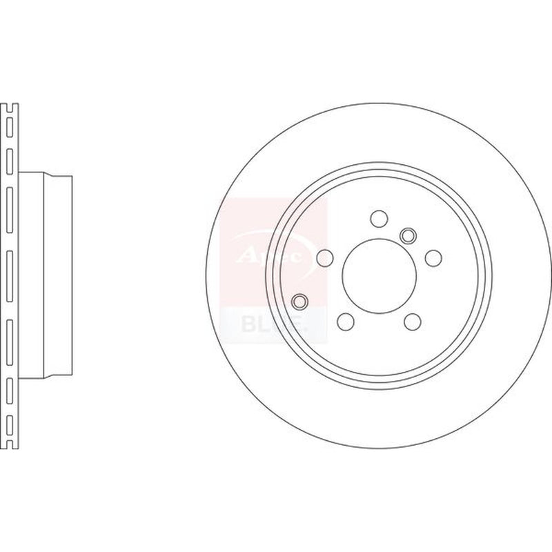 Apec 2 x Vented Brake Discs fits Land Rover Range Rover 2009-2012 4.4 5.0