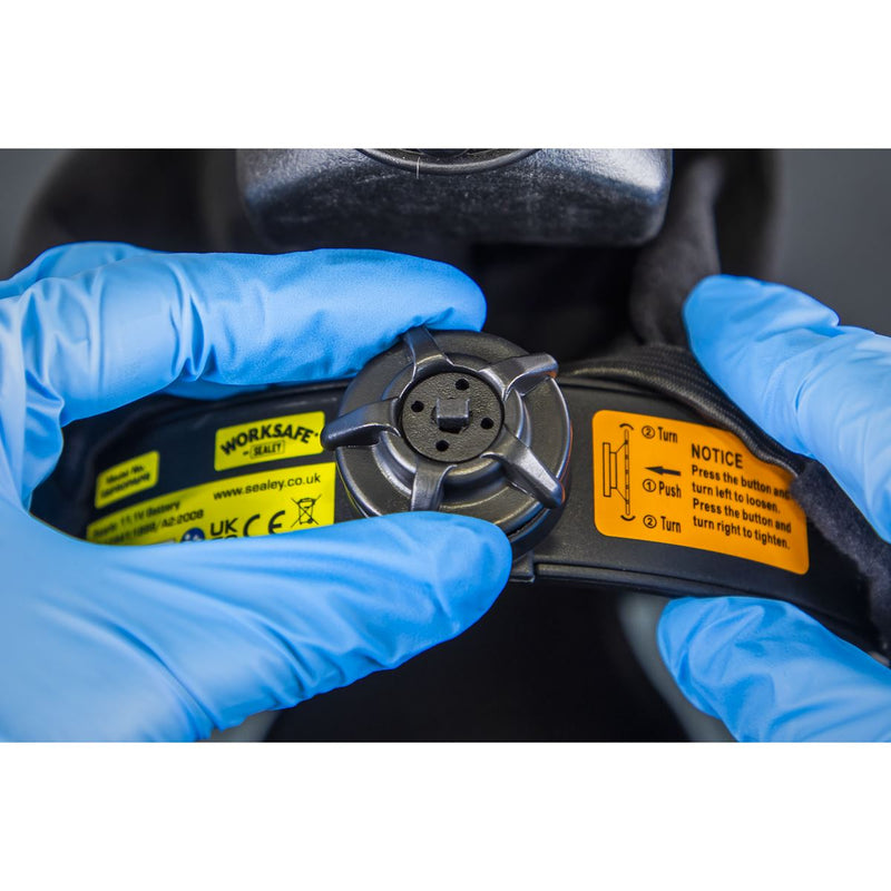 Sealey Face Shield with Powered Air Purifying Respirator (PAPR) SSP80PAPR Sealey - Dynamic Drive