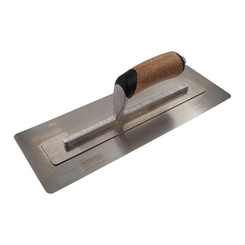 Faithfull Flex Finishing Trowel with Cork Handle 350mm (14in) Faithfull - Dynamic Drive