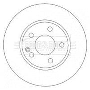 Borg & Beck Front & Rear Brake Discs & Pads fits Mercedes-Benz A-Class 2004-2012