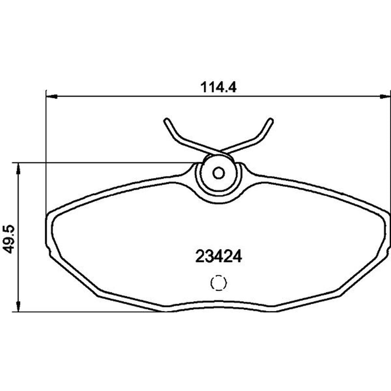 DON Rear Brake Pad Set fits Ford Usa Thunderbird 2000-2005 4.0