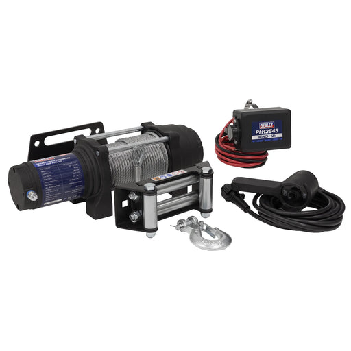 Sealey Geared Winch 450kg Line Pull 12V