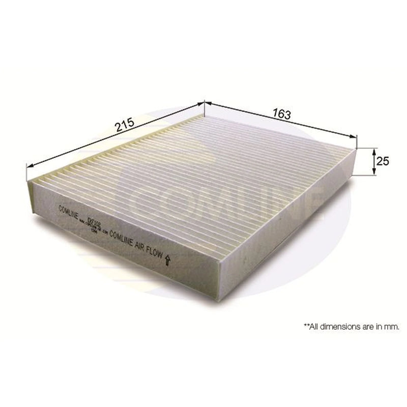 Comline Cabin Air Filter (Pollen Filter) fits Fiat Doblo 2001-2005