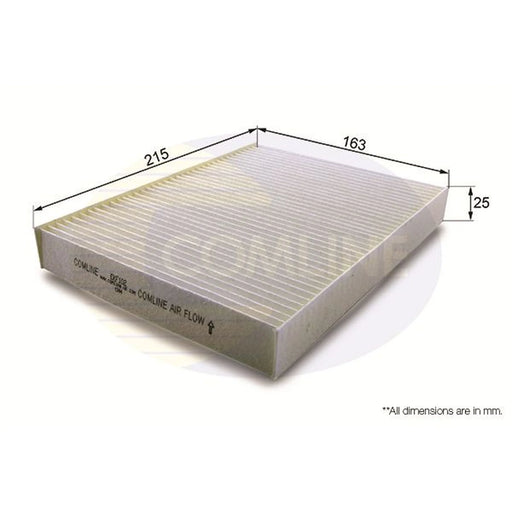 Comline Cabin Air Filter (Pollen Filter) fits Fiat Doblo 2001-2005