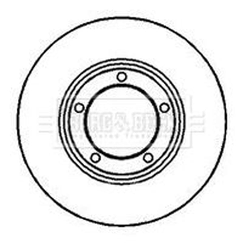 Borg & Beck Front Brake Vented Discs & Pads fits Hyundai H-1 1998-2004 2.4