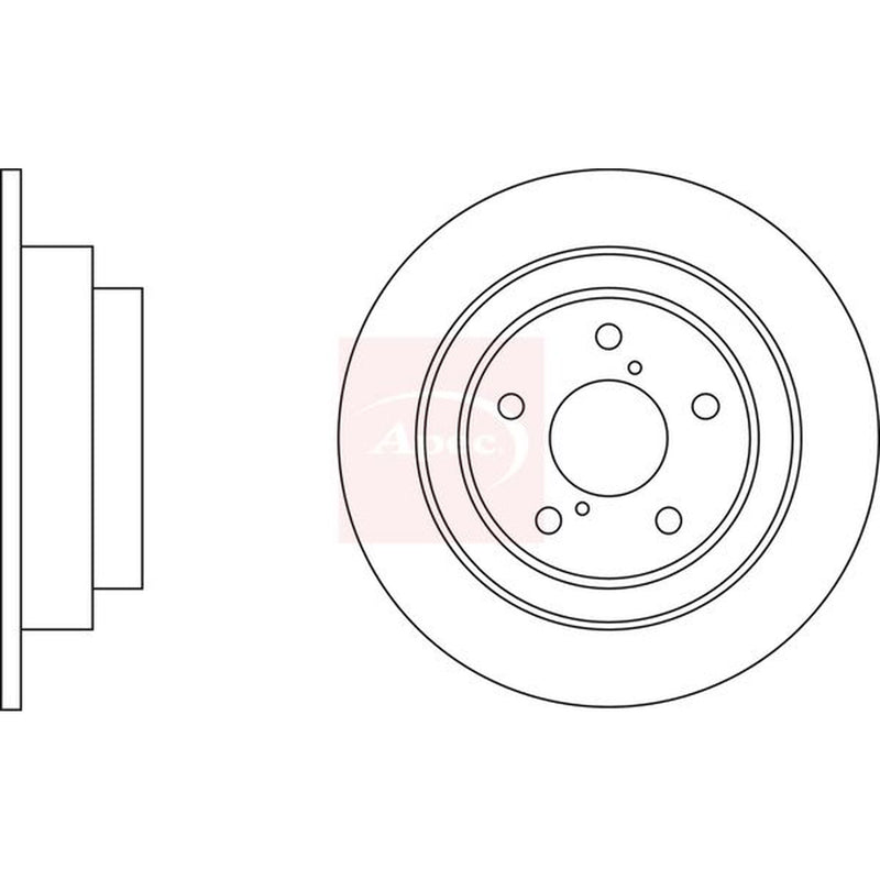 Apec Front & Rear Brake Discs & Pads fits Subaru Forester 2002-2005 2.0
