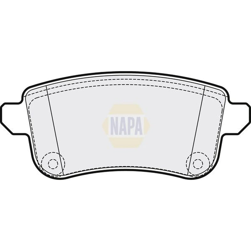 NAPA Rear Brake Pad Set fits Nissan Juke 2019 on 1.0 1.6