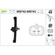 Valeo Electric Window Regulator Lifter Left Front 850742