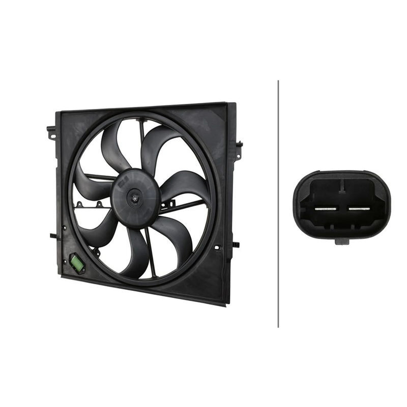 Hella Engine Cooling Fan fits Nissan Qashqai II 2013-2015 1.5 1.6