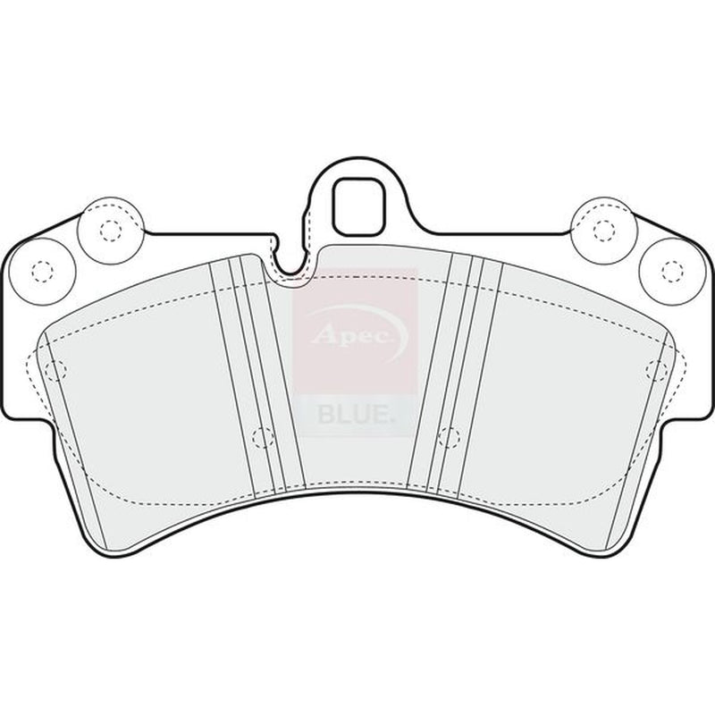 Apec Front Brake Pad Set fits Audi Q7 2006-2015 3.0 3.6 4.2