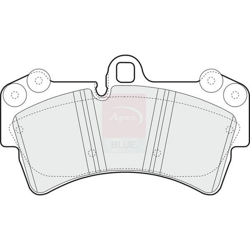 Apec Front Brake Pad Set fits Audi Q7 2006-2015 3.0 3.6 4.2