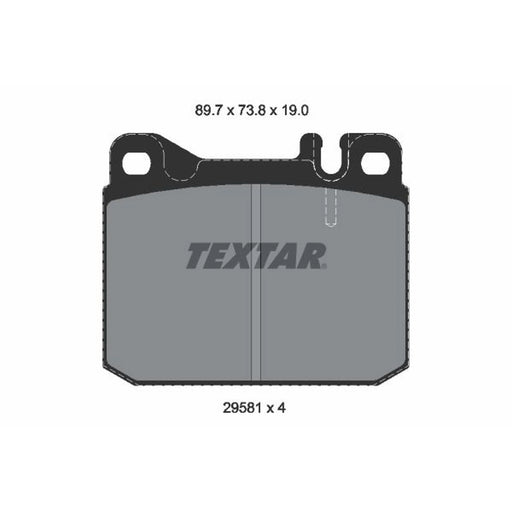 Textar Front Brake Pad Set 2958105
