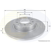 Comline Rear Brake Solid Discs & Pads fits Alfa Romeo Giulietta 2010-2020