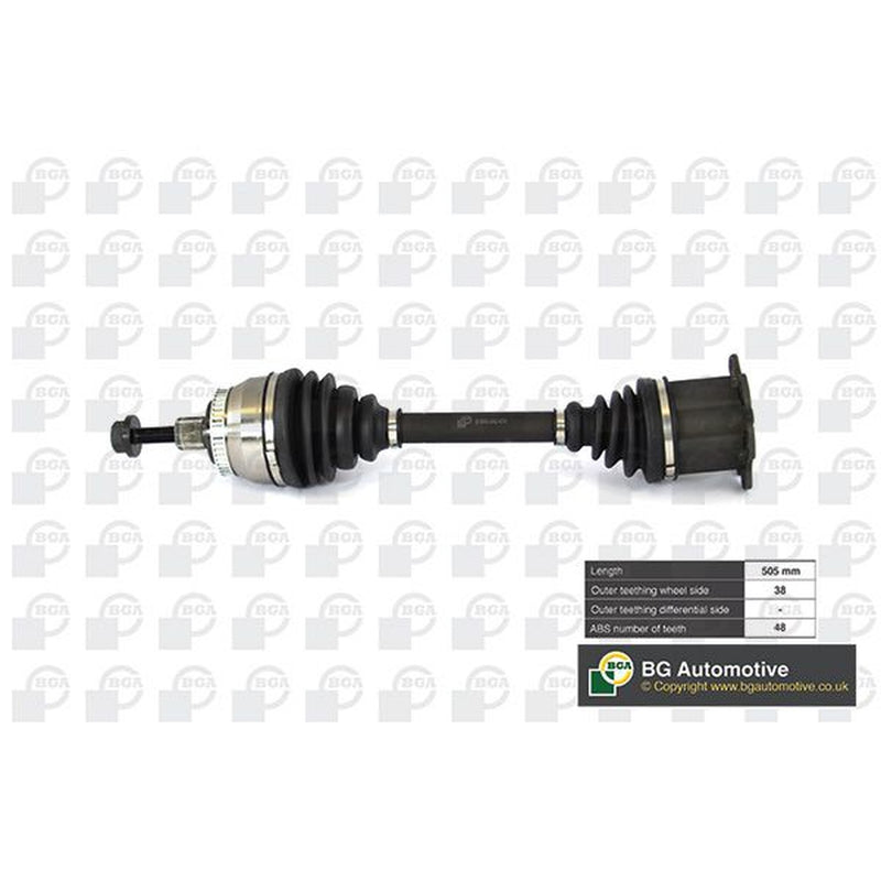 BGA CV Drive Shaft Driveshaft Front Right fits Ford Galaxy I 2000-2006 1.9