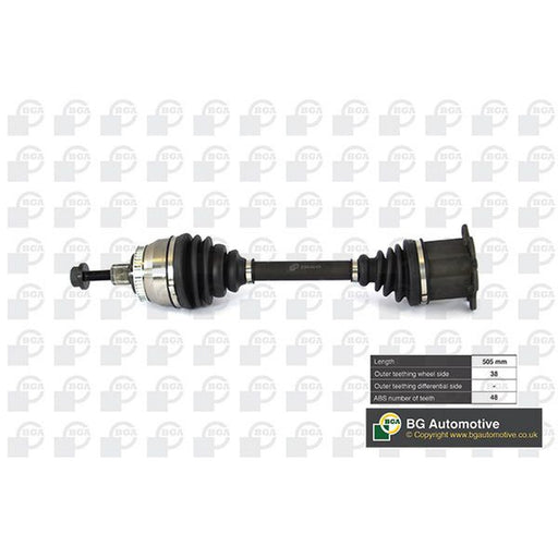 BGA CV Drive Shaft Driveshaft Front Right fits Ford Galaxy I 2000-2006 1.9