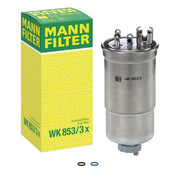 MANN-FILTER Full Service Kit with Air, Oil, Fuel & Cabin Filters fits Audi A6 C5