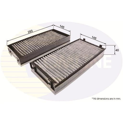 Comline Cabin Air Filter (Pollen Filter) fits BMW X5 2006-2018 3.0 4.8