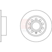 Apec Front & Rear Brake Discs & Pads fits Skoda Octavia I Combi 2000-2010 1.9