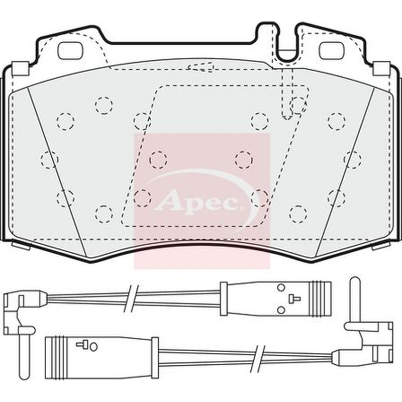 Apec Front Brake / Discs & Pads fits Mercedes-Benz S-Class 1998-2006