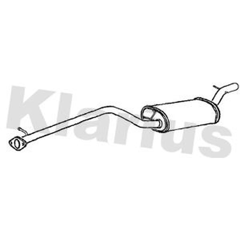 Klarius Box With Centre Pipe Centre fits Ford C-Max 2007-2010 2.0