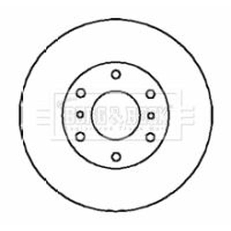 Borg & Beck Front Brake Vented Discs & Pads fits Mitsubishi Pajero 2001-2006 3.0