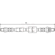 Apec Brake Hydraulic Hose Line Rear fits Ford Puma 1997-2002 1.4 1.7