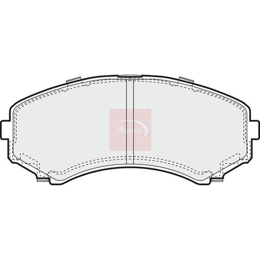 Apec Front Brake Pad Set fits Mazda E 1988-2003