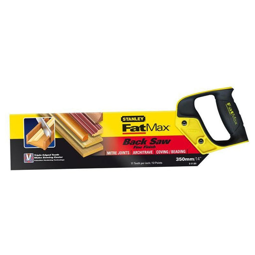 Stanley® Hand Tools FatMax® Tenon Back Saw 360mm (14in) 11 TPI STANLEY® Hand Tools - Dynamic Drive