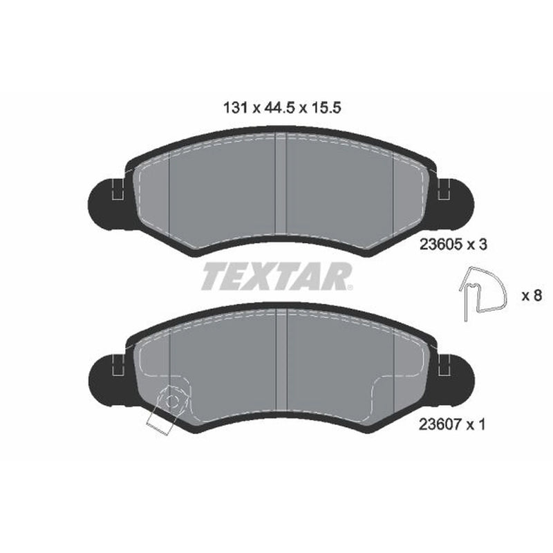 Textar Front Brake Pad Set 2360501