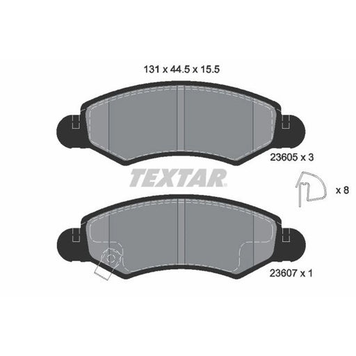 Textar Front Brake Pad Set 2360501