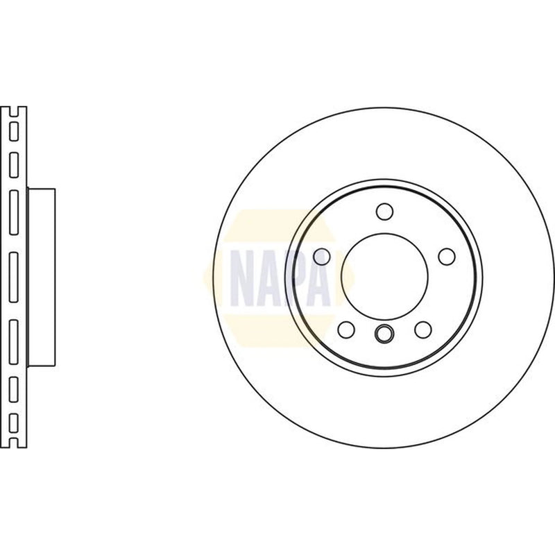 NAPA Front Vented & Rear Vented Brake Discs & Pads fits BMW 3 2004-2013