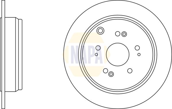 NAPA Brake Disc Set Solid