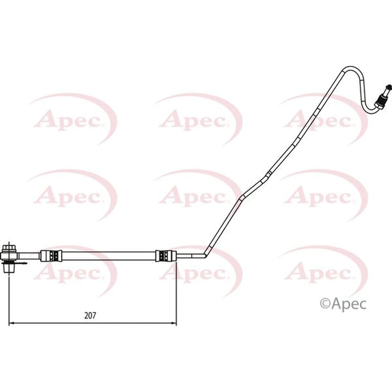 Apec Brake Hydraulic Hose Line outer HOS4137