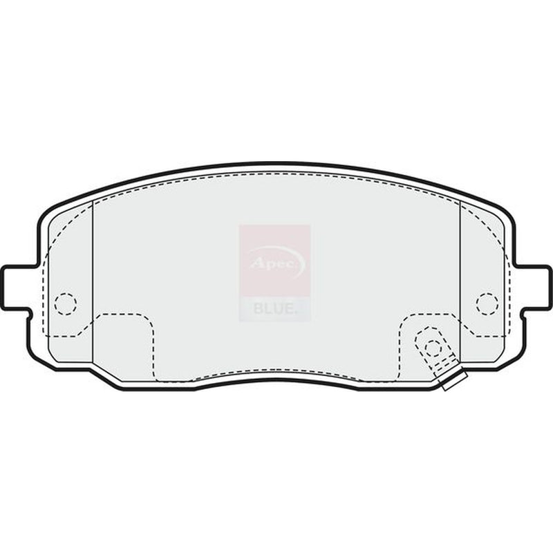 Apec Front Brake Pad Set fits Hyundai I10 I 2007-2018 1.0 1.1 1.2